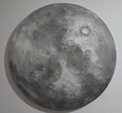 Dokulu ay illüstrasyonu